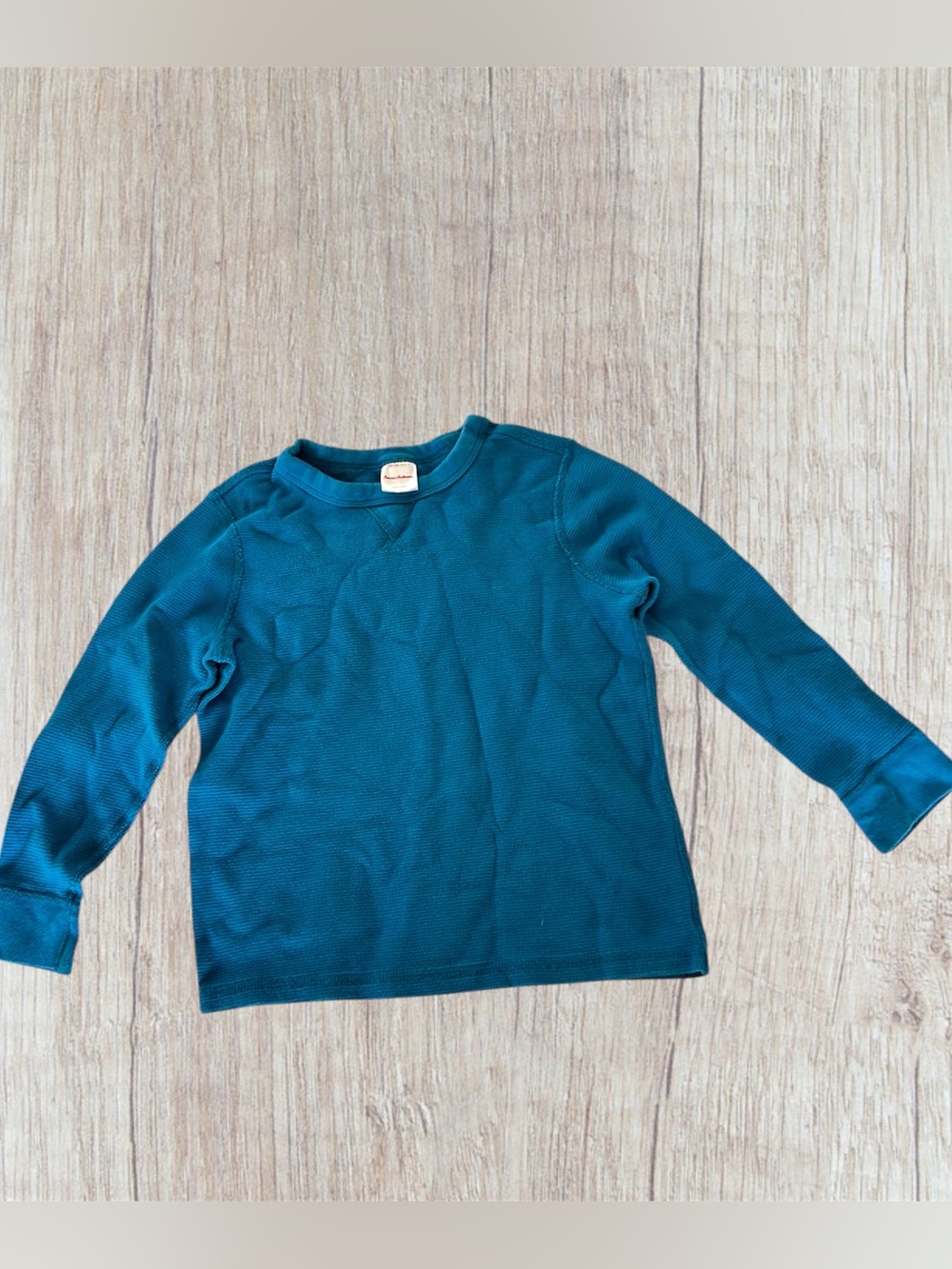 Hanna Andersson waffle Crewneck sz 6-7